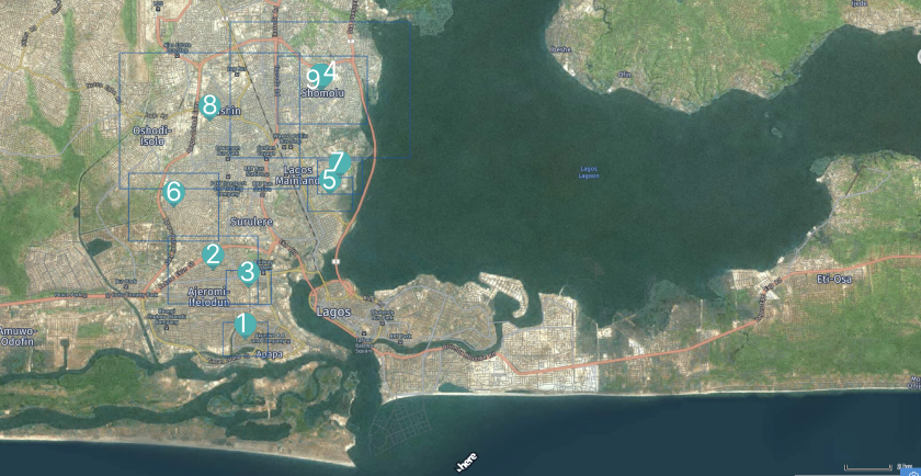 Lagos Slums Map